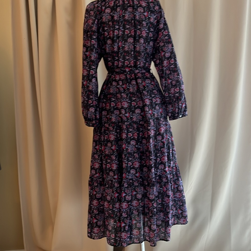 Like new Zirena Annieka silk/cotton midi dress size Small - Picture 4 of 8